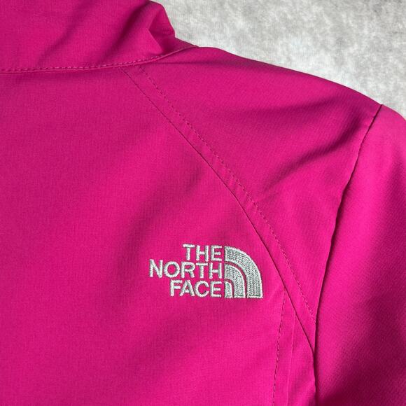 The North Face Jacket Girls Large 14/16 Pink Fleece Lining Zip Up Outdoor Travel - Picture 7 of 16